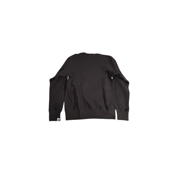A Bathing Ape Camo Crewneck Sweatshirt Black Cotton Small - Picture 2 of 8